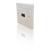 Eagle D-Series 1-Gang HDMI Feed Through Wall Plate - White - view 4