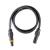 elumen8 120mm Powerlock Male Source to Female Drain Cable, 5M - L2 Black - view 2