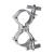 Global Truss Pro Narrow Swivel Coupler Silver (ST812D-IN) - view 1