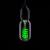 Prolite 4W LED T45 Funky Spiral Filament Lamp ES, Green - view 1