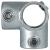elumen8 3-Side Outlet Tee Key Clamp - Silver - view 3