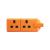 MasterPlug 2 Gang 13A HD Mains Socket, Orange (ELS132O) - view 2