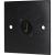 Eagle D-Series Brushed Aluminium 1-Gang HDMI 90 Degree Feed Through Wall Plate - Black - view 1