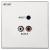Ecler WPaCNX-JRCA Wall Input Panel with RCA/Mini Jack Sockets - view 1