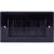 Eagle D-Series 2-Gang Brush Wall Plate - Black - view 2