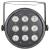 QTX PAR-54 RGBW LED PARCan, 9x 6W - view 6