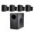 JBL Control 50 Pack Surface-Mount Subwoofer-Satellite Loudspeaker System, 100W @ 4 Ohms or 70V/100V - Black - view 1