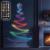 Xmas Haus Pre-Lit RGB Flat Christmas Tree Silhouette Plastic Frame, App or Handeld Remote Controlled - 1.3m - view 1
