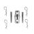 VMB LWS LED Wall Support System Conical with Pins and R Clips - view 2