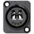 Neutrik NO2-4FDW-A opticalCON Chassis Feedthrough Socket - Black - view 2