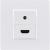 Eagle D-Series 1-Gang HDMI & 3.5mm Jack Wall Plate - White - view 1