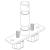 JBL TV SPIGOT T Universal TV Spigot Adapter for use with the JBL RC100 - view 2