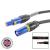 elumen8 120mm Powerlock Male Source to Female Drain Cable, 15M - Neutral Blue - view 1