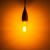 Prolite 4W LED T45 Funky Spiral Filament Lamp ES, Yellow - view 3