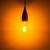 Prolite 4W LED T45 Funky Spiral Filament Lamp ES, Yellow - view 3