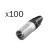 Neutrik NC3MXX 3-Pin XLR Male Cable Connector (Pack of 100) - view 2