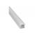Fluxia AL1-C1714 Aluminium LED Tape Profile, Tall 1 metre with Frosted Crown Diffuser - view 3