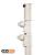 Wentex Pipe and Drape 3-Way Telescopic Upright, 1.8M to 4.2M - White - view 1