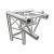 Global Truss F33 Standard 3 Way 90 Degree Corner RH Apex Down - view 1
