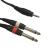 Accu-Cable AC-J3S-2J6M/1,5 Dual 6.35mm Mono Jack to 3.5mm Stereo Jack, 1.5m - view 1