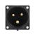 PCE 32A 230V 2P+E Black Appliance Inlet (623-6X) - view 3
