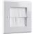 Eagle D-Series 1-Gang Brush Wall Plate - White - view 1
