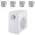 JBL Control 50 Pack Surface-Mount Subwoofer-Satellite Loudspeaker System, 100W @ 4 Ohms or 70V/100V - White - view 1