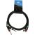 Accu-Cable AC-2R-2J6M/1,5 2x Male RCA to 2x 6.3mm Unbalancead Jack, 1.5m - view 2
