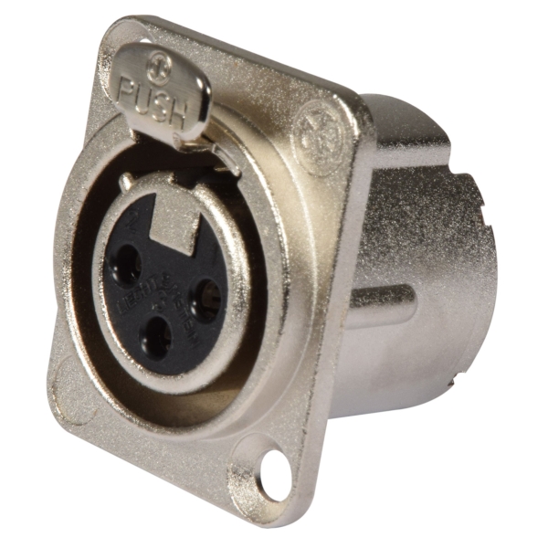 Neutrik NC3FD-LX 3-Pin XLR Chasis Socket