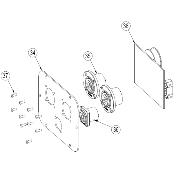 35. Nexo 05CNXNL8MDV Nexo Speakon 8 MDV for Nexo Alpha M Speakers