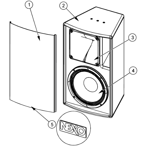 3. Nexo 05NH14-16R/K HF diaphragm for Nexo ePS10