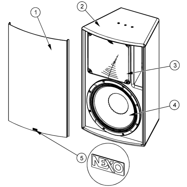 3. Nexo 05HPADE250-16 DE250 HF Driver 16 Ohm for Nexo ePS12