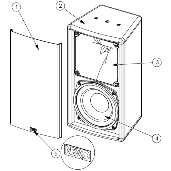 3. Nexo 05NH14-16R/K HF diaphragm for Nexo ePS6