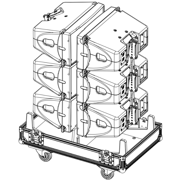 Nexo GMT-6CASEM10 Flightcase for 6x Nexo Geo M10