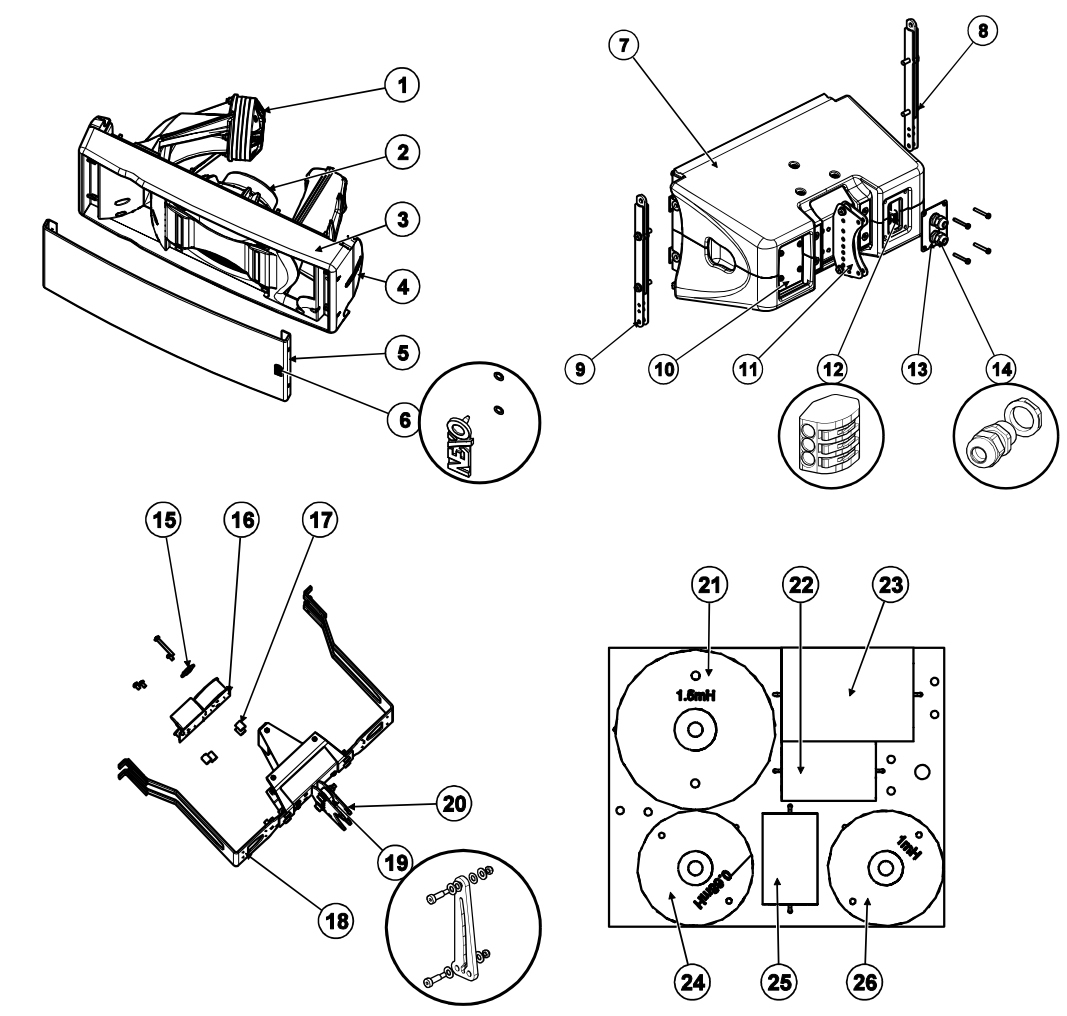 Nexo Geo M10-l Replacement Parts