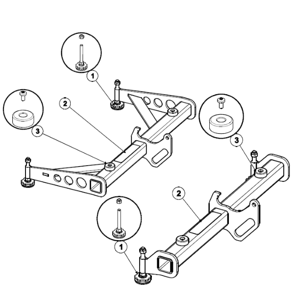 Nexo Geo VNT-GSTKM10L & VNT-GSTKM10S Stacking Extensions Replacement Parts