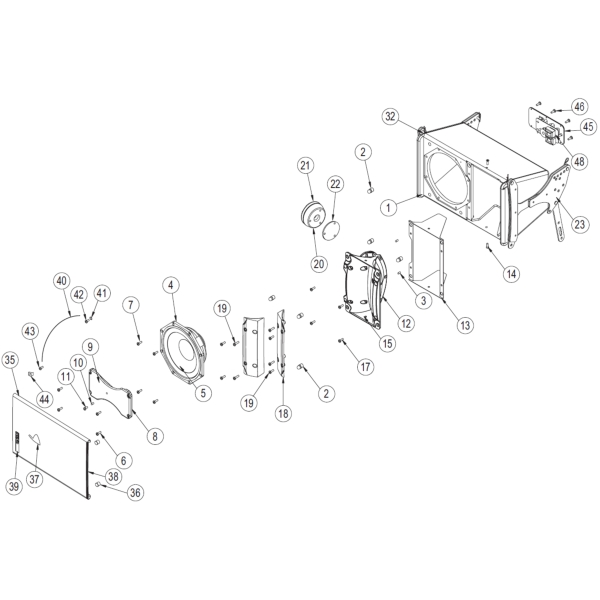 23. Nexo 05AMACC-GEO Geo S Side Rigging Plates Kit for Nexo Geo S830