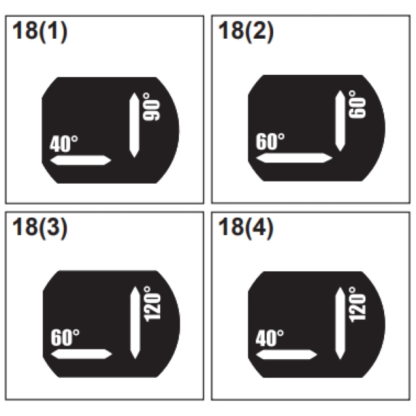 18(1). Nexo 05PAVID90-40 Horn 90 x 40 Degree + 15 + 19 +20 + Lexan for Nexo ID24i