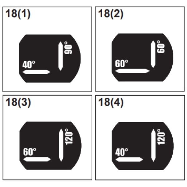 18(1). Nexo 05PAVID90-40 Horn 90 x 40 Degree + 15 + 19 + 20 + 21 + Lexan for Nexo ID24t