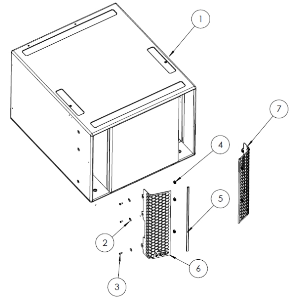 1. Nexo 05EB Empty Cabinet for Nexo LS18-E