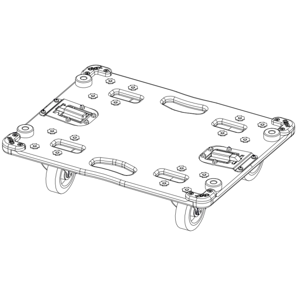 Nexo MST-WBMSUB15 Wheel Board for Nexo MSUB15