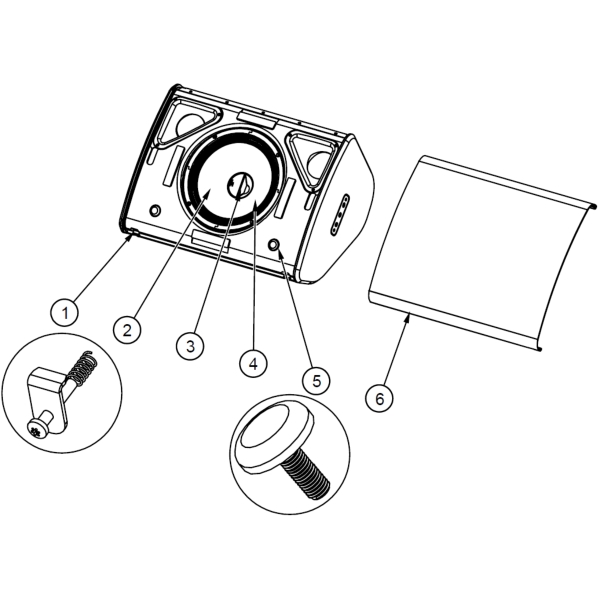 2. Nexo 05HPC10 P10 driver complete (with screws) for Nexo P10 Install Speaker