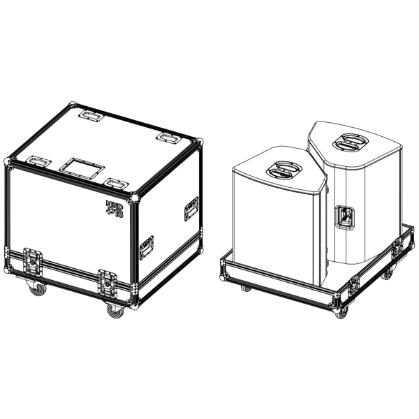 Nexo P+ Series Flight Case - fits 2x P18 cabinets