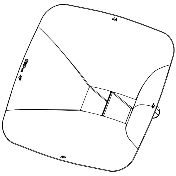 Nexo P+ Series Dispersion Horn/Flange for Nexo P15 - 90 x 40 Degree