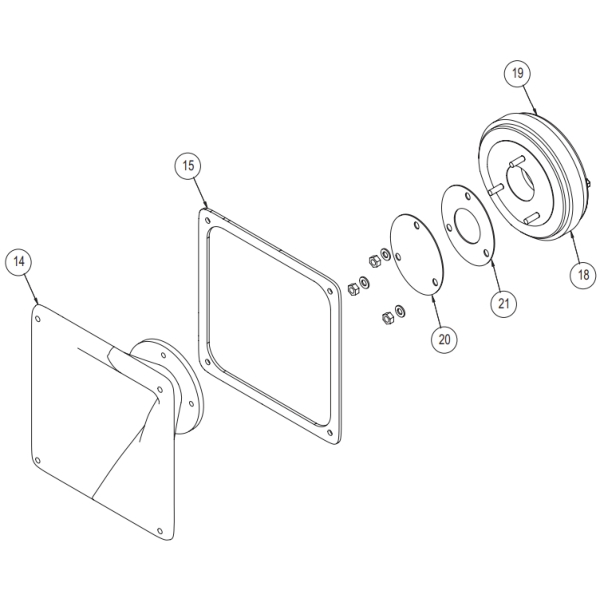 15. Nexo 05JNEOHMPS10V2 Horn Gasket for Nexo PS10