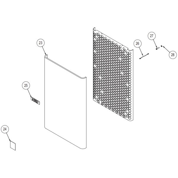 23. Nexo 05MBULPEPS10 Foam Front Grille for Nexo PS10