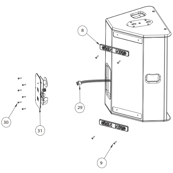 8. Nexo 05PATIN-WPS - PS15 R2 Skid Nexo UR - UL Version for Nexo PS15 R2