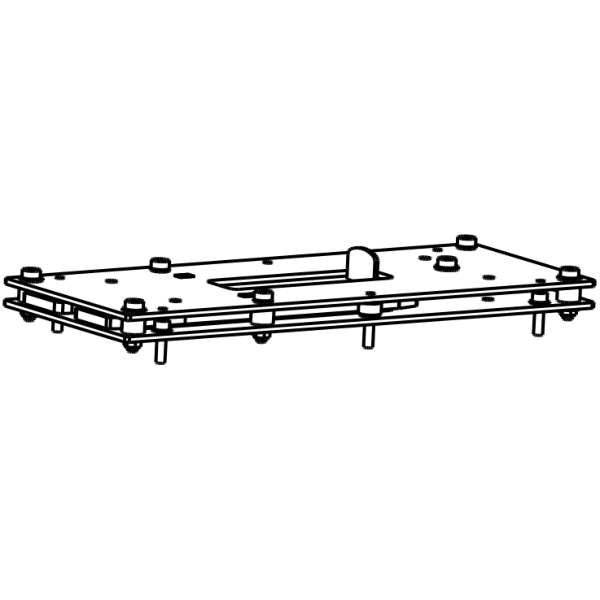 Nexo RST-FPLATES18 Rigging Plate Set for Nexo RS18 Subwoofer (Pair) (Maximum 12 Cabinets)