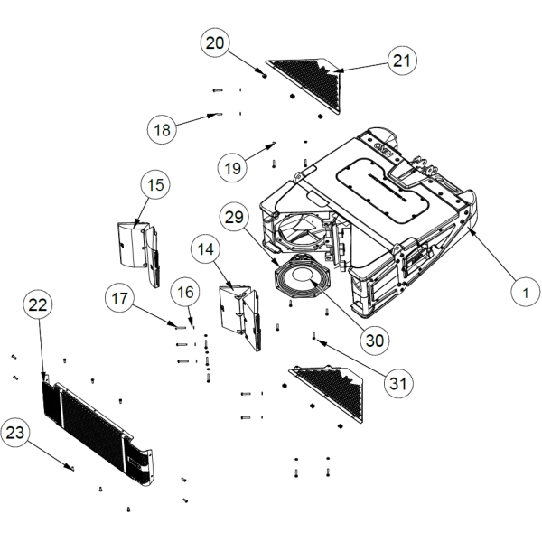 1. Nexo 05STM.M28CP Cabinet + Accessories for Nexo STM M28