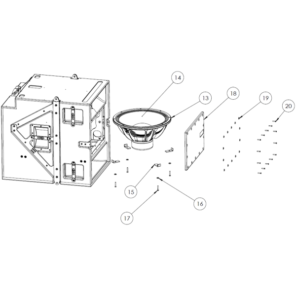 13. Nexo 05HP18SW-16 Bas Speaker 18